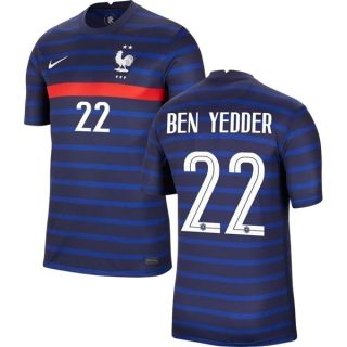 matchtröjor fotboll Frankrike Ben Yedder 22 Borta tröja 2020 2021 – Kortärmad