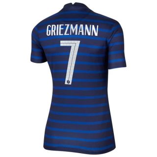 Fotbollströja Frankrike Griezmann 7 Hemma tröjor Dam