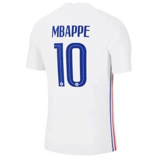 matchtröjor fotboll Frankrike Mbappé 10 Borta tröja 2020 2021 – Kortärmad