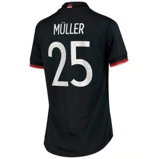 Fotbollströja Tyskland Müller 25 Borta tröjor Dam