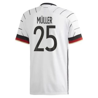 matchtröjor fotboll Tyskland Müller 25 Hemma tröja 2021 – Kortärmad