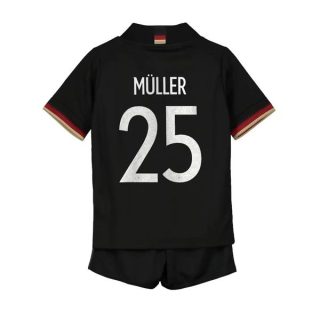 Fotbollströja Tyskland Müller 25 Barn Borta tröjor