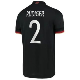 matchtröjor fotboll Tyskland Rudiger 2 Borta tröja 2021 – Kortärmad