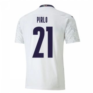 matchtröjor fotboll Italien Pirlo 21 Borta tröja 2021 – Kortärmad