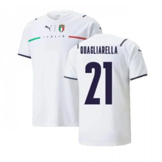 matchtröjor fotboll Italien Quagliarella 21 Borta tröja 2021 2022 – Kortärmad