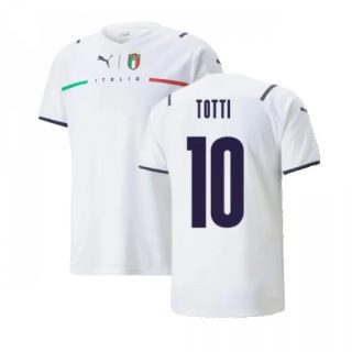 matchtröjor fotboll Italien Totti 10 Borta tröja 2021 2022 – Kortärmad
