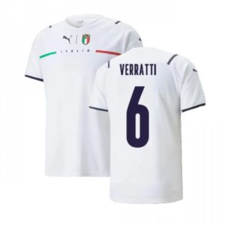 matchtröjor fotboll Italien Verratti 6 Borta tröja 2021 2022 – Kortärmad