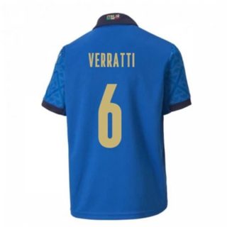 matchtröjor fotboll Italien Verratti 6 Hemma tröja 2021 – Kortärmad