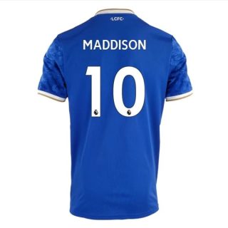matchtröjor fotboll Leicester City Maddison 10 Hemma tröja 2021-2022 – Kortärmad