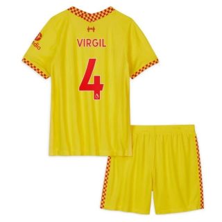 Fotbollströjor Liverpool Virgil 4 Tredje tröja Barn 2021-2022 – Fotbollströja