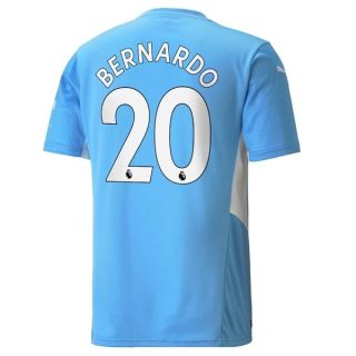 matchtröjor fotboll Manchester City Bernardo 20 Hemma tröja 2021-2022 – Kortärmad