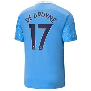 Fotbollströja Manchester City De Bruyne 17 Hemma tröjor 2020-2021