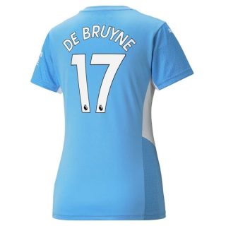 Fotbollströja Manchester City De Bruyne 17 Hemma tröjor Dam 2021-2022