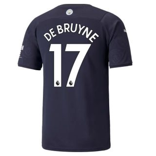 matchtröjor fotboll Manchester City De Bruyne 17 Tredje tröja 2021-2022 – Kortärmad
