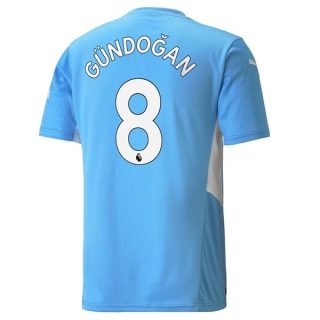 matchtröjor fotboll Manchester City Gündoğan 8 Hemma tröja 2021-2022 – Kortärmad