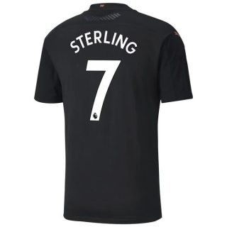 Fotbollströja Manchester City Sterling 7 Borta tröjor 2020-2021