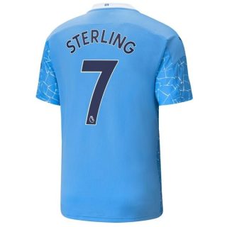 Fotbollströja Manchester City Sterling 7 Hemma tröjor 2020-2021