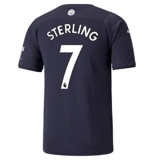 matchtröjor fotboll Manchester City Sterling 7 Tredje tröja 2021-2022 – Kortärmad
