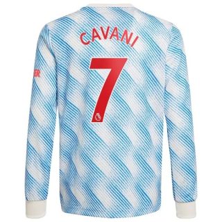 matchtröjor fotboll Manchester United Cavani 7 Borta tröja 2021-2022 – Långärmad