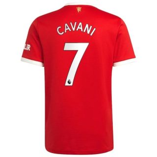 matchtröjor fotboll Manchester United Cavani 7 Hemma tröja 2021-2022 – Kortärmad