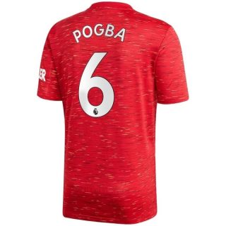 Fotbollströja Manchester United Pogba 6 Hemma tröjor 2020-2021