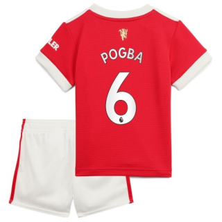 Fotbollströja Manchester United Pogba 6 Barn Hemma tröjor 2021-2022