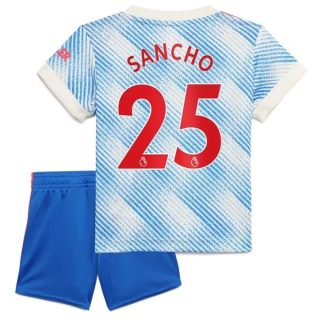 Fotbollströjor Manchester United Sancho 25 Barn Borta tröja 2021-2022 – Fotbollströja