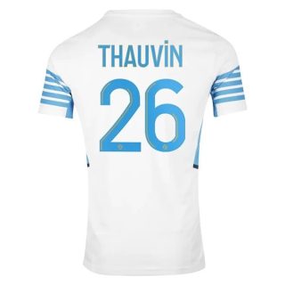 matchtröjor fotboll Olympique de Marseille Thauvin 26 Hemma tröja 2021-2022 – Kortärmad