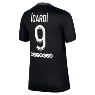 matchtröjor fotboll Paris Saint Germain PSG Icardi 9 Tredje tröja 2021-2022 – Kortärmad