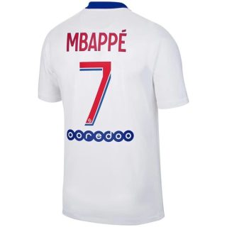 matchtröjor fotboll Paris Saint Germain PSG Mbappé 7 Borta tröja 2020-2021 – Kortärmad
