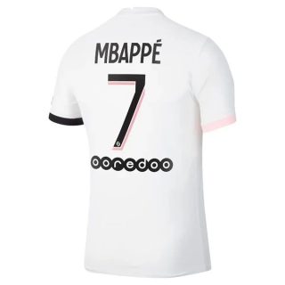matchtröjor fotboll Paris Saint Germain PSG Mbappé 7 Borta tröja 2021-2022 – Kortärmad
