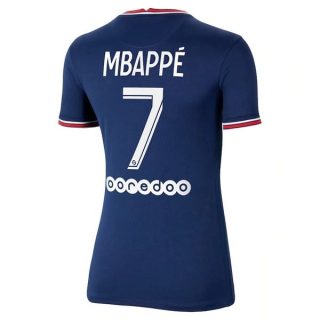 Fotbollströja Paris Saint Germain PSG Mbappé 7 Hemma tröjor Dam 2021-2022