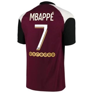 Fotbollströja Paris Saint Germain PSG Mbappé 7 Tredje tröjor 2020-2021