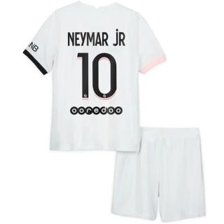 Fotbollströja Paris Saint Germain PSG Neymar Jr 10 Barn Borta tröjor 2021-2022