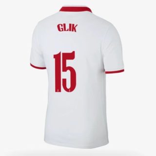 matchtröjor fotboll Polen Glik 15 Hemma tröja 2021 – Kortärmad