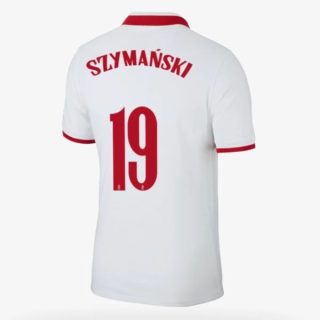 matchtröjor fotboll Polen Szymanski 19 Hemma tröja 2021 – Kortärmad