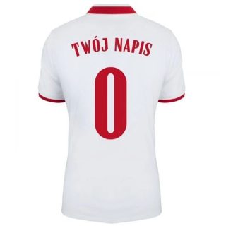 matchtröjor fotboll Polen Twoj Napis 0 Hemma tröja 2021 – Kortärmad