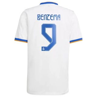 matchtröjor fotboll Real Madrid Benzema 9 Hemma tröja 2021-2022 – Kortärmad