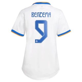 Fotbollströja Real Madrid Benzema 9 Hemma tröjor Dam 2021-2022