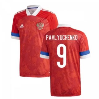 matchtröjor fotboll Ryssland Pavlyuchenko 9 Hemma tröja 2021 – Kortärmad