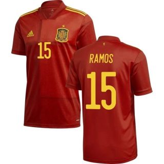 Fotbollströja Spanien Sergio Ramos 15 Hemma tröjor 2020-2021