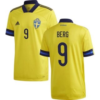 matchtröjor fotboll Sverige Berg 9 Hemma tröja 2021 – Kortärmad