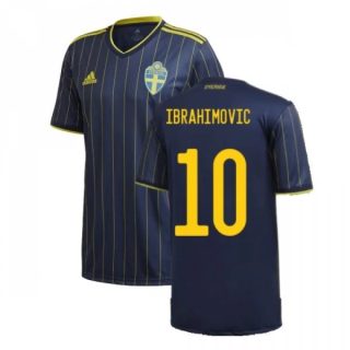 Fotbollströja Sverige Ibrahimović 10 Borta tröjor 2020-2021