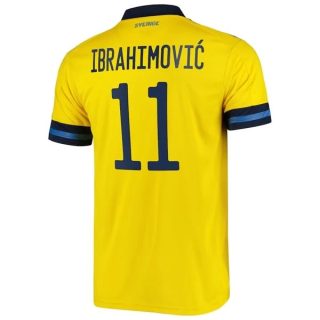 Fotbollströja Sverige Ibrahimović 11 Hemma tröjor 2020-2021