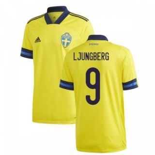 matchtröjor fotboll Sverige Ljungberg 9 Hemma tröja 2021 – Kortärmad