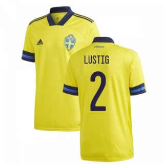matchtröjor fotboll Sverige Lustig 2 Hemma tröja 2021 – Kortärmad