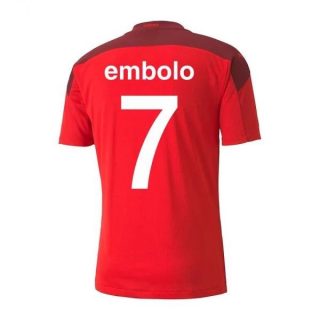 matchtröjor fotboll Schweiz Embolo 7 Hemma tröja 2021 – Kortärmad