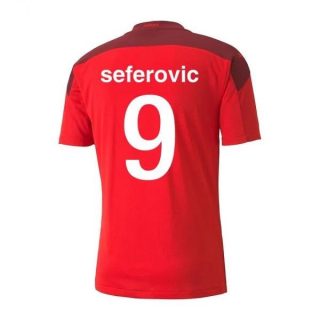 matchtröjor fotboll Schweiz Seferovic 9 Hemma tröja 2021 – Kortärmad