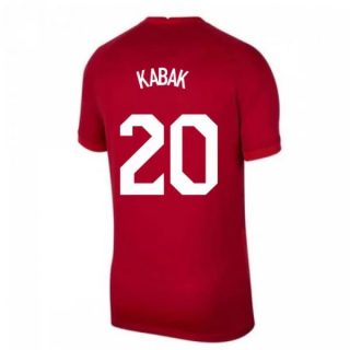 matchtröjor fotboll Turkiet Kabak 20 Borta tröja 2021 – Kortärmad