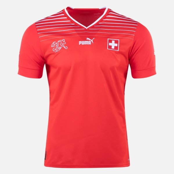 matchtröjor fotboll Schweiz Hemma tröja 2022 – Kortärmad